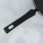 Сотейник Promo, 3,5 л, d=26 см, h=8 см, стеклянная крышка, антипригарное покрытие, чёрный - Фото 4