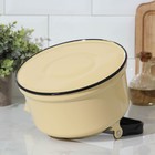 Чайник эмалированный, 3,5 л, цвет бежевый - Фото 3