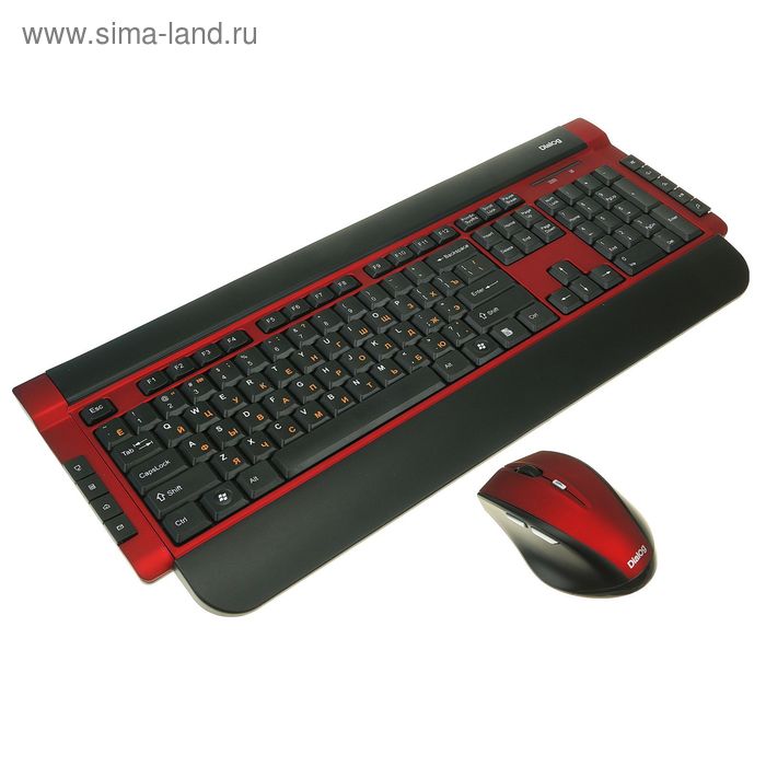 Комплект клавиатура и мышь Dialog KMROK-0517U Katana RF,беспроводной,мембранный,USB,красный - Фото 1
