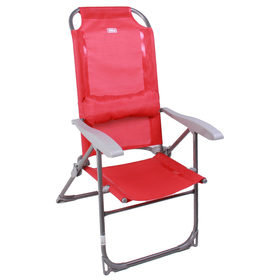 Кресло-шезлонг складное К2, р. 75 x 59 x 109 см, цвет гранатовый