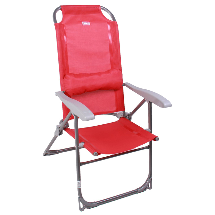 Кресло-шезлонг складное, 75x59x109 см, цвет гранатовый - фото 2048680