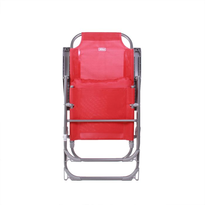 Кресло-шезлонг складное, 75x59x109 см, цвет гранатовый - фото 1906857849