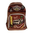 Рюкзак школьный эргономичная спинка для мальчика Hatber 41*29*14 SOFT «Крутая авто», коричневый NRk_16064 - Фото 1