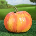Садовая фигура "Тыква", оранжевый цвет, гипс, 26х26х26 см - Фото 2