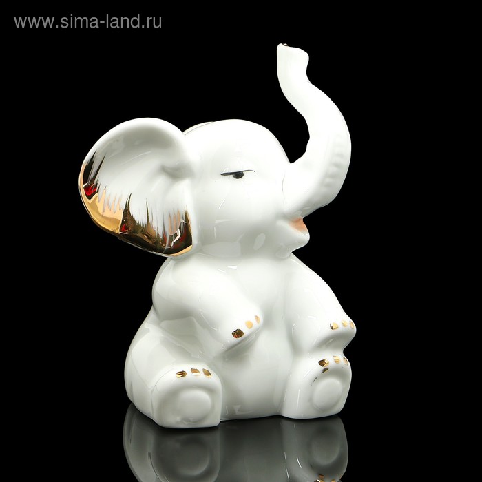 Сувенир «Слон», 6×7,5×11,5 см, фарфор - Фото 1