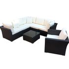 Комплект мебели из искусственного ротанга, коричневый/бежевый - Фото 1