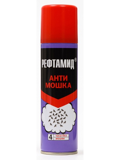 Аэрозоль репеллентный "Рефтамид", Антимошка, 145 мл