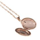 Кулон для фото «Эдель» овал малый, цвет розовое золото, 40 см - фото 20542443