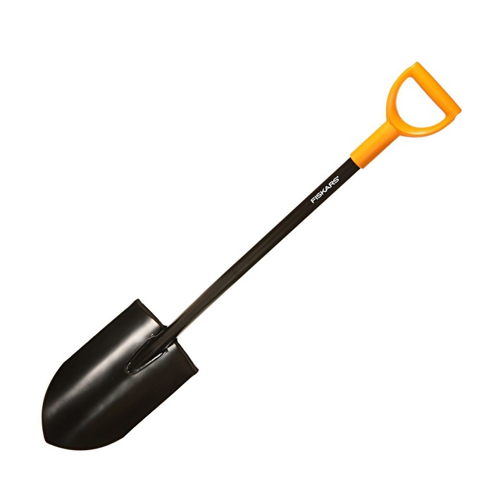 Лопата штыковая, острая, стальной черенок, с ручкой, Plantic - Фото 1