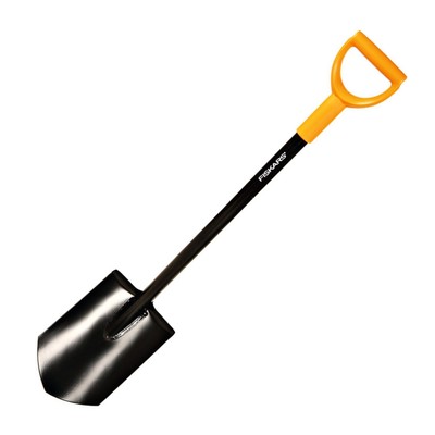 Лопата автомобильная, штыковая, L = 81 см, металлический черенок, с ручкой, Plantic