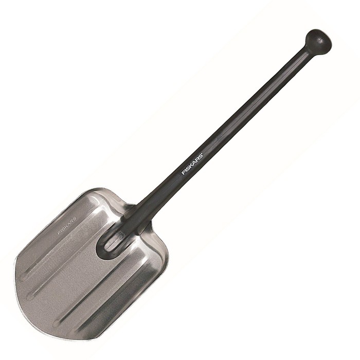 Лопата автомобильная, L = 70 см, алюминиевая, металлический черенок, Plantic