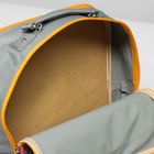 Рюкзак школьный, 2 отдела на молниях, 2 наружных кармана, цвет серый - Фото 5