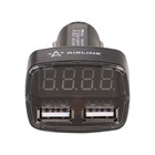 Вольтметр в прикуриватель 12-24 В + 2USB 3.1A Airline AVM-d=02 - Фото 3