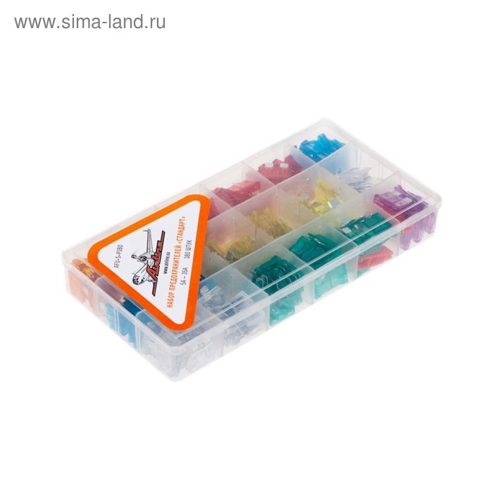 Предохранители «стандарт» в пласт.коробке 180 шт. 5-35А Airline AFU-S-P180 - Фото 1