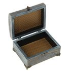 Шкатулка дерево "Камергер" с накладными элементами 16,5х13х8 см - Фото 3