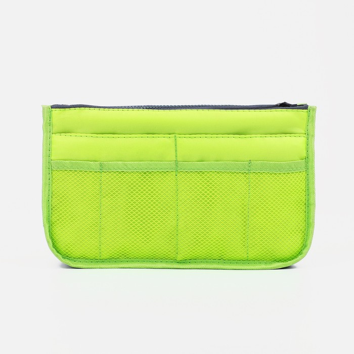 Косметичка-органайзер на молниях, цвет зелёный 12616