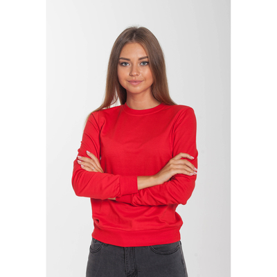 Толстовка женская KAFTAN basic, цвет красный, размер 2XL(52), хлопок 100%