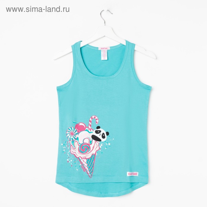 Майка женская KAFTAN "Панда", размер L(48), хлопок 100% - Фото 1