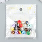 Бусины для творчества пластик "Радужные шарики" набор 20 шт 1х1 см - Фото 5