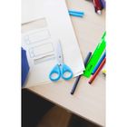 Ножницы канцелярские 13 см, травмобезопасные, пластиковые ручки, закруглённые концы, МИКС - фото 8321972