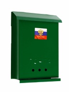 Ящик почтовый «Почта», вертикальный, без замка (с петлёй), зелёный - Фото 16