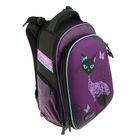 Рюкзак каркасный Hummingbird T 39 х 28 х 20 см, для девочки, «Кошка», фиолетовый - Фото 2