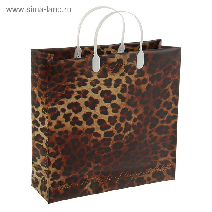 Пакет "Леопард", мягкий пластик, 30 х 30 см, 140 мкм - Фото 1