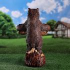 Садовая фигура "Медведь WELCOME", разноцветная, 24х32х52 см - Фото 3