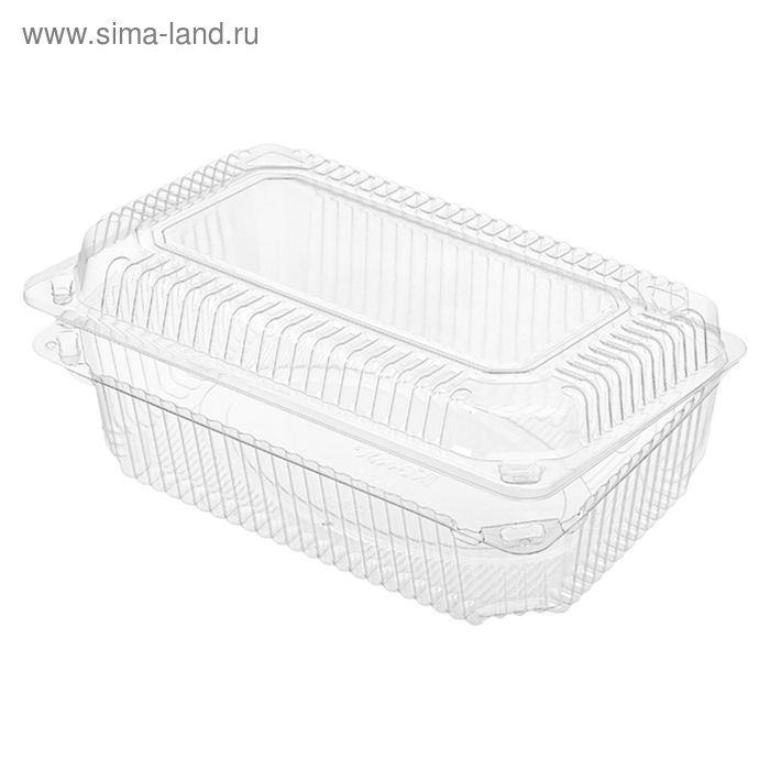 Контейнер с неразъёмной крышкой РК-20, прямоугольный, размер 21,1 х 13 ...