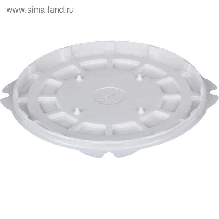 Контейнер для торта Т-218ДШ, круглый, цвет белый, размер 22,4 х 22,4 х 1,1 см - Фото 1