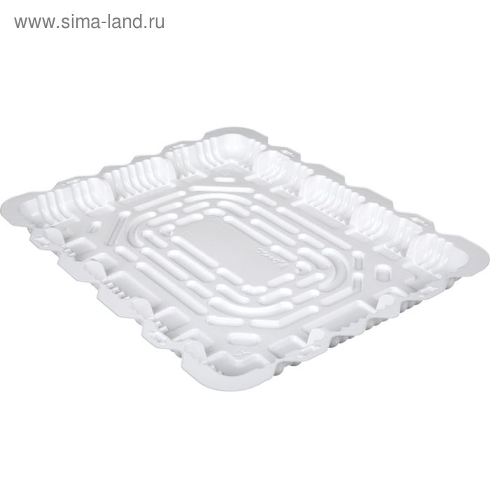 Контейнер для торта Т-480Д, прямоугольный, цвет белый, размер 48,3 х 38,5 х 3,1 см - Фото 1