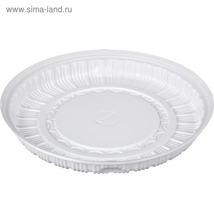 Контейнер для торта Т-265Д, круглый, цвет белый, размер 26 х 26 х 2,1 см - Фото 1