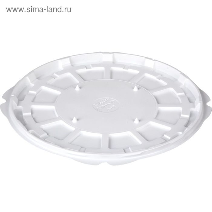 Контейнер для торта Т-260ДШ, круглый, цвет белый, размер 26,1 х 26,1 х 1 см - Фото 1