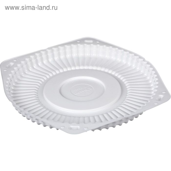 Контейнер для торта Т-245/1Д, круглый, цвет белый, размер 24 х 24 х 2 см - Фото 1