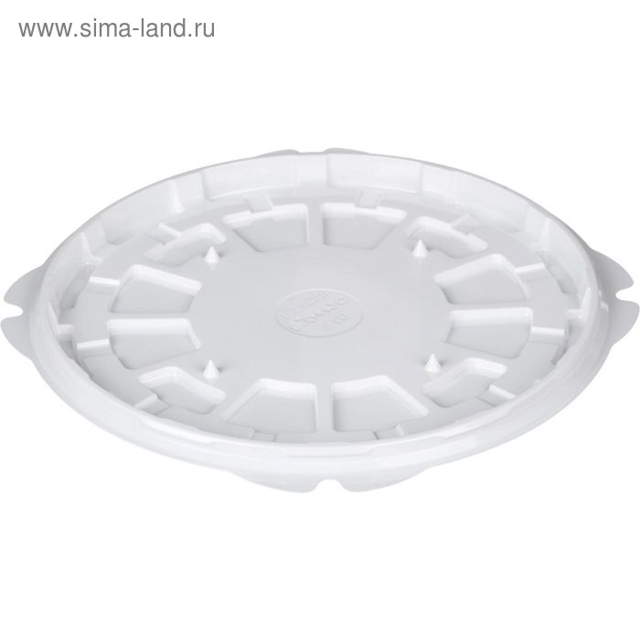 Контейнер для торта Т-236/1ДШ, круглый, цвет белый, размер 23,2 х 23,2 х 1,2 см - Фото 1