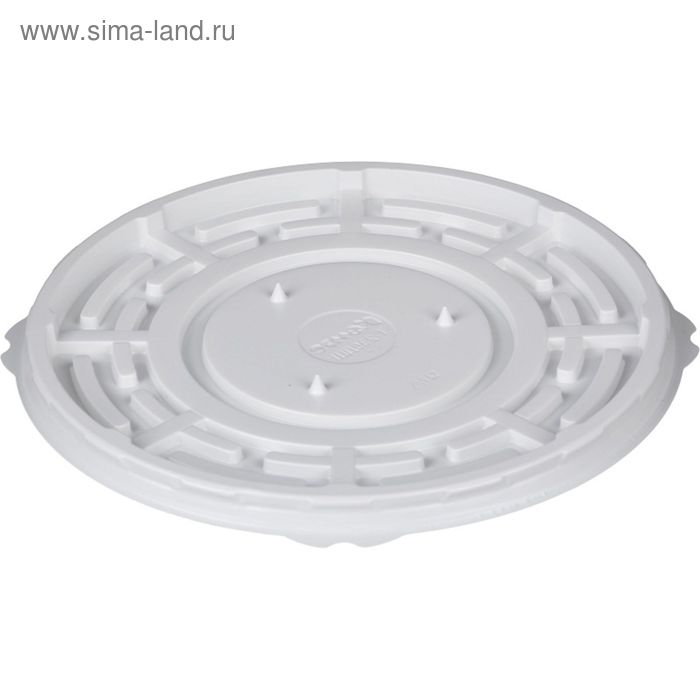 Контейнер для торта «Т-235/2ДШ Эконом», круглый, цвет белый, размер 23,3 х 23,3 х 0,8 см - Фото 1