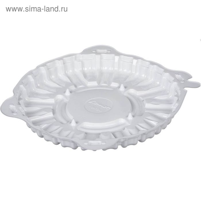 Контейнер для торта Т-207/1ДШ (М), круглый, цвет белый, размер 20,4 х 20,4 х 2 см - Фото 1