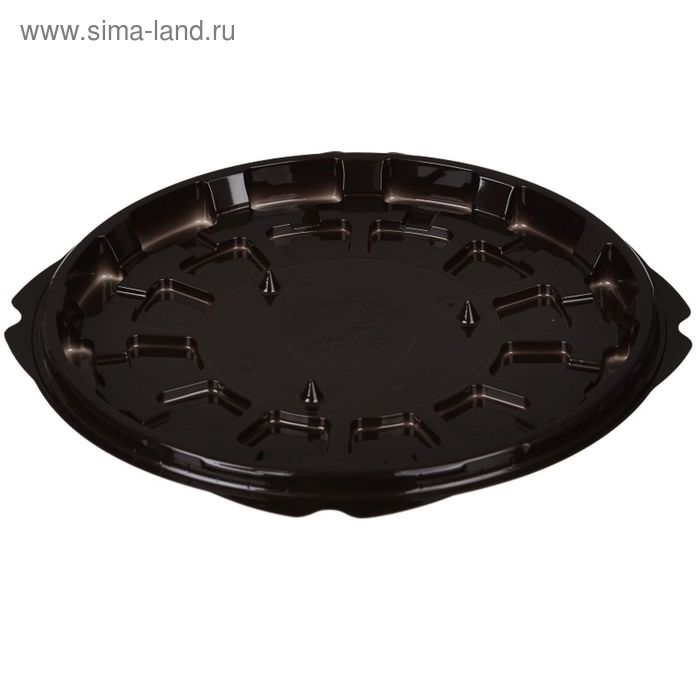 Контейнер для торта Т-165ДШ, круглый, цвет коричневый, размер 16,6 х 16,6 х 1,05 см - Фото 1