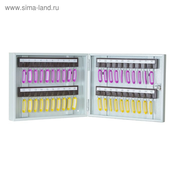 Ключница настенная «КЛ – 40 б», цвет серый - Фото 1