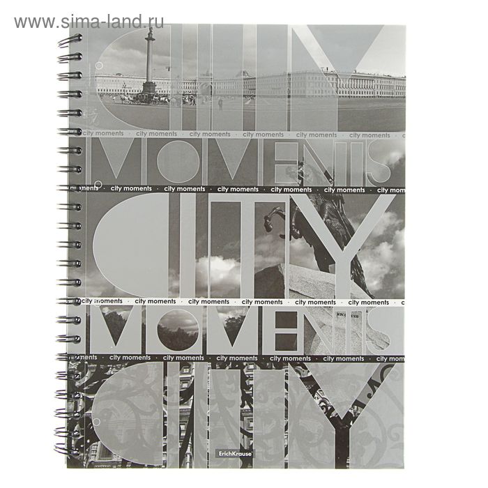 Тетрадь А4, 120 листов на гребне City Moments, глянцевая ламинация, EK 39994 - Фото 1