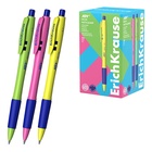 Ручка шариковая автоматическая ErichKrause JOY Neon, узел 0.7 мм, чернила синие, резиновый держатель, супермягкое письмо, длина линии письма 1300 метров, МИКС - Фото 1