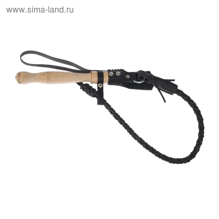 Нагайка Донская, деревянная ручка, черная - Фото 1