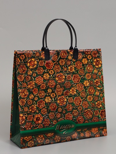 Пакет «Малахит», мягкий пластик, 30×30 см, 150 мкм