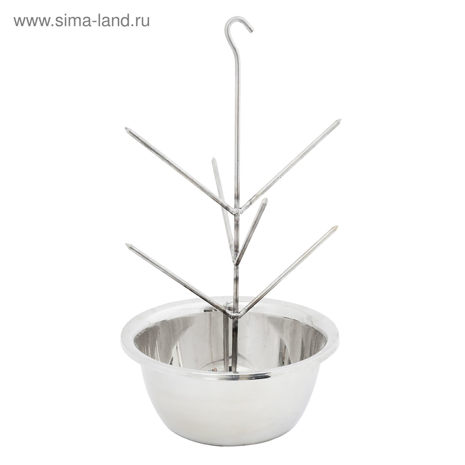 Ёлочка-шампур для тандыра, миска d-26 см, ёлочка d-25 см, h-42 см ...