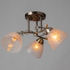 Люстра "Фриони" 3 лампы 40Вт Е27 бронза 45х45х26 - фото 20718138