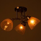 Люстра "Фриони" 3 лампы 40Вт Е27 бронза 45х45х26 - фото 20718139