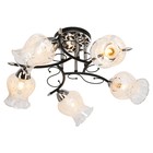 Люстра "Триони" 5х40Вт Е27 черный/хром 63х63х29 - фото 24227743