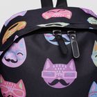 Рюкзак молодёжный на молнии, 1 отдел, 3 наружных кармана, цвет чёрный/разноцветный - Фото 4