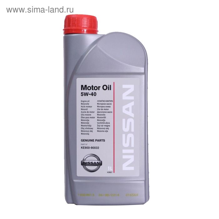 Моторное масло NISSAN 5W-40, 1л - Фото 1