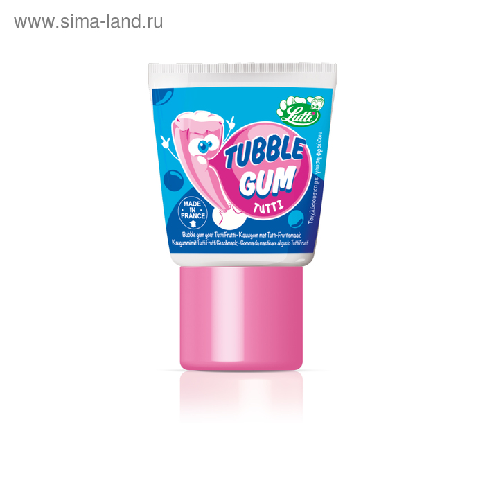 Жевательная резинка Lutti Tubble Gum Tutti, с фруктовым вкусом, 35 г - Фото 1